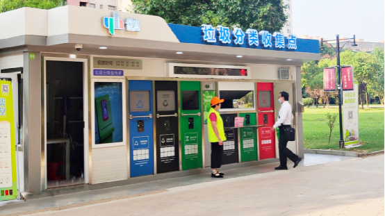 華展貓先生，垃圾分類運(yùn)營(yíng)，社區(qū)垃圾分類房