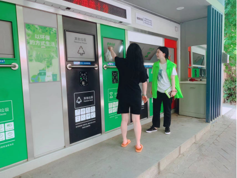 貓先生兩網(wǎng)融合環(huán)保驛站，小區(qū)垃圾分類站，垃圾房廠家