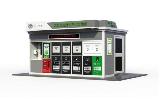 垃圾房效果圖，智能垃圾房，垃圾分類(lèi)收集點(diǎn)，回收站生產(chǎn)廠家，垃圾分類(lèi)定時(shí)定點(diǎn)收集點(diǎn)