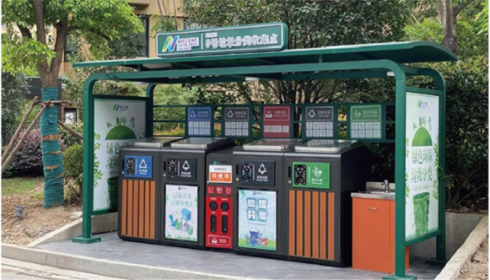 貓先生智能垃圾分類亭價(jià)格，定時(shí)定點(diǎn)垃圾收集點(diǎn) ，垃圾亭生產(chǎn)廠家